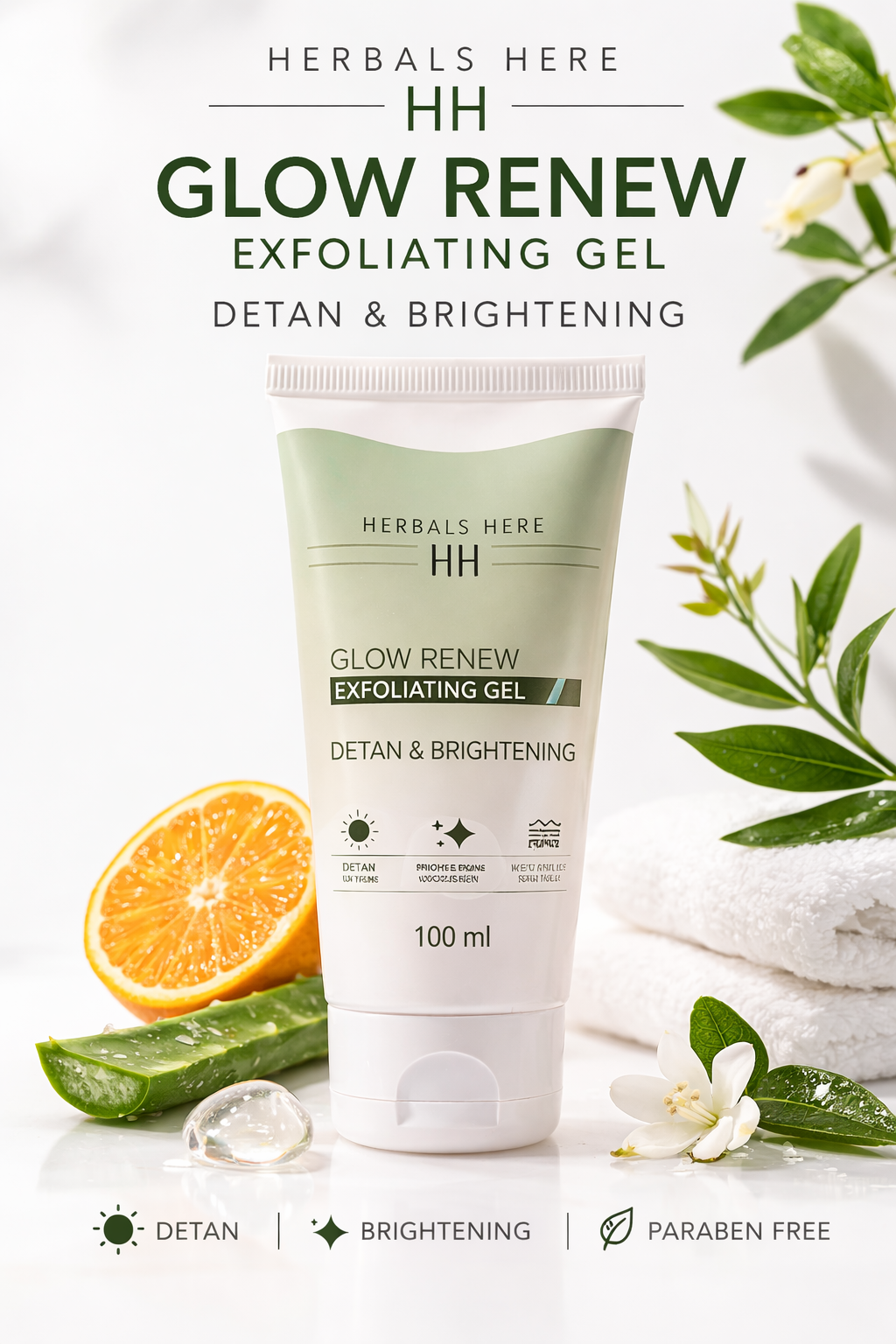 (Pack Of 2) Glow Renew Exfoliating Gel – Detan & Brightening Face Scrub