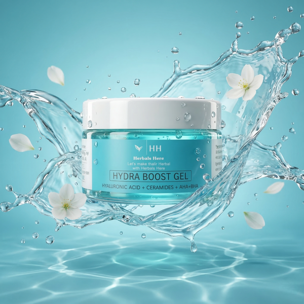 Hydra Boost Face Gel with Hyaluronic Acid & Ceramides – Lightweight Hydrating Moisturizer